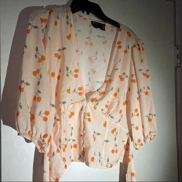 Cherry ASOS top - Picture 1 of 8